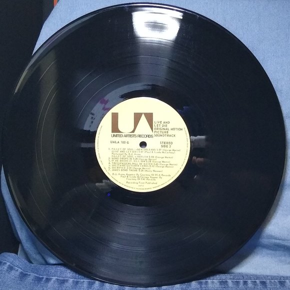 Live And Let Die Soundtrack 1973 007 James Bond Vinyl record - Picture 4 of 4